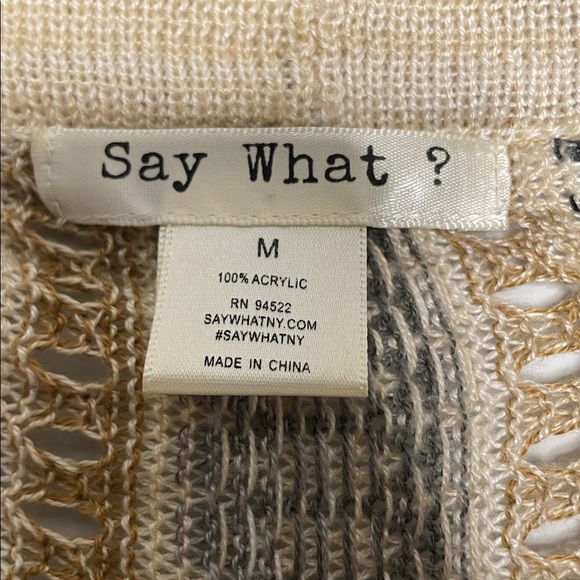 Say What? Cream Knit Vest with Fringe - Picture 6 of 6